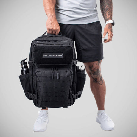 Black Built For Athletes Large Gym Backpack   