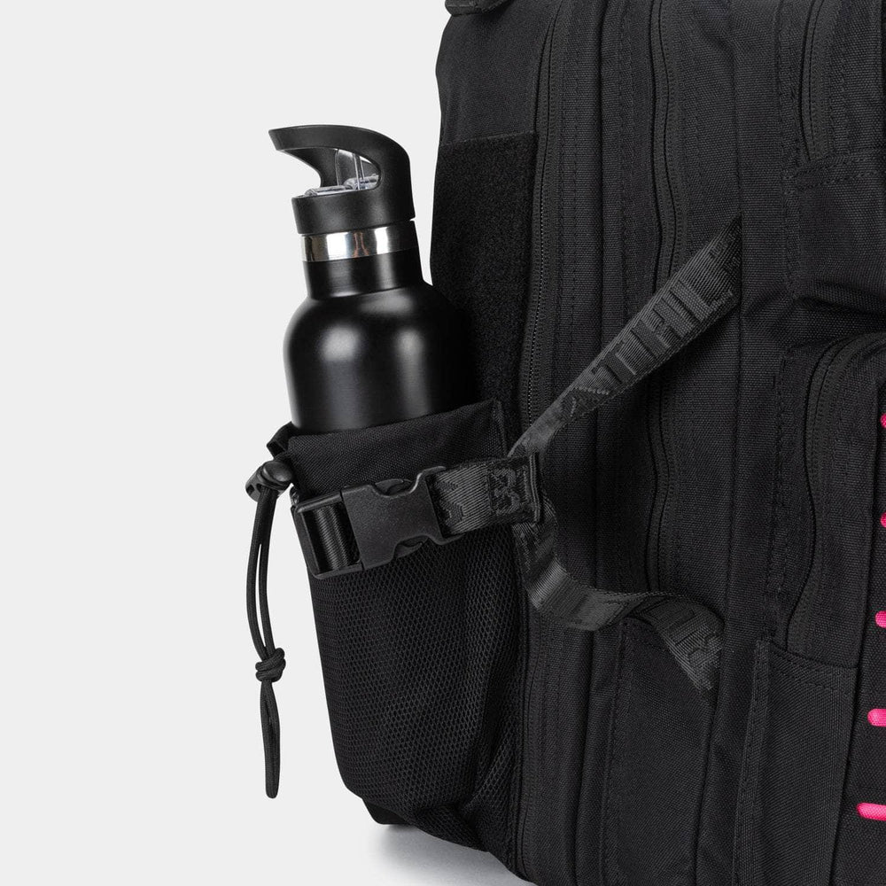 Gebaut für Athleten kleiner Fitnessstudio -Rucksack schwarz/rosa