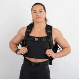 Gebaut für Athleten kleiner Fitnessstudio -Rucksack schwarz/rosa