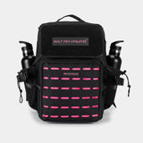 Gebaut für Athleten kleiner Fitnessstudio -Rucksack schwarz/rosa
