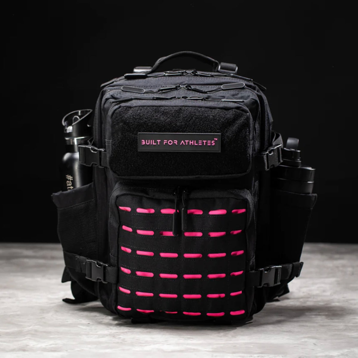 Black/Pink Built For Athletes Small Gym Backpack   