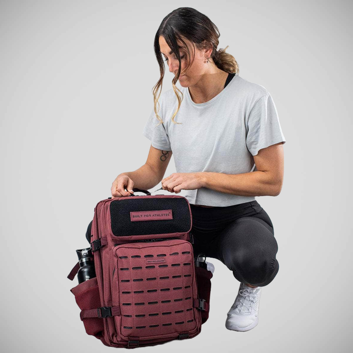 Burgundy Built For Athletes Large Gym Backpack   