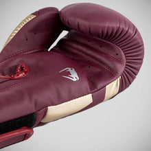 Burgundy/Gold Venum Elite Boxing Gloves