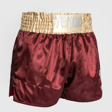 Burgundy/Gold/White Venum Classic Muay Thai Shorts