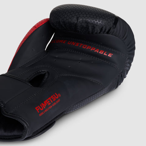 Black/Red Fumetsu Ghost MK2 Boxing Gloves
