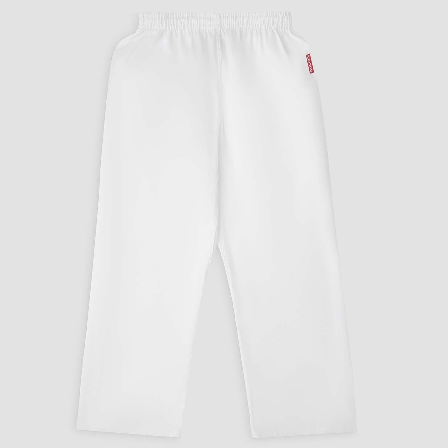 White Bytomic Red Label Kids Martial Arts Trousers from Made4Fighters