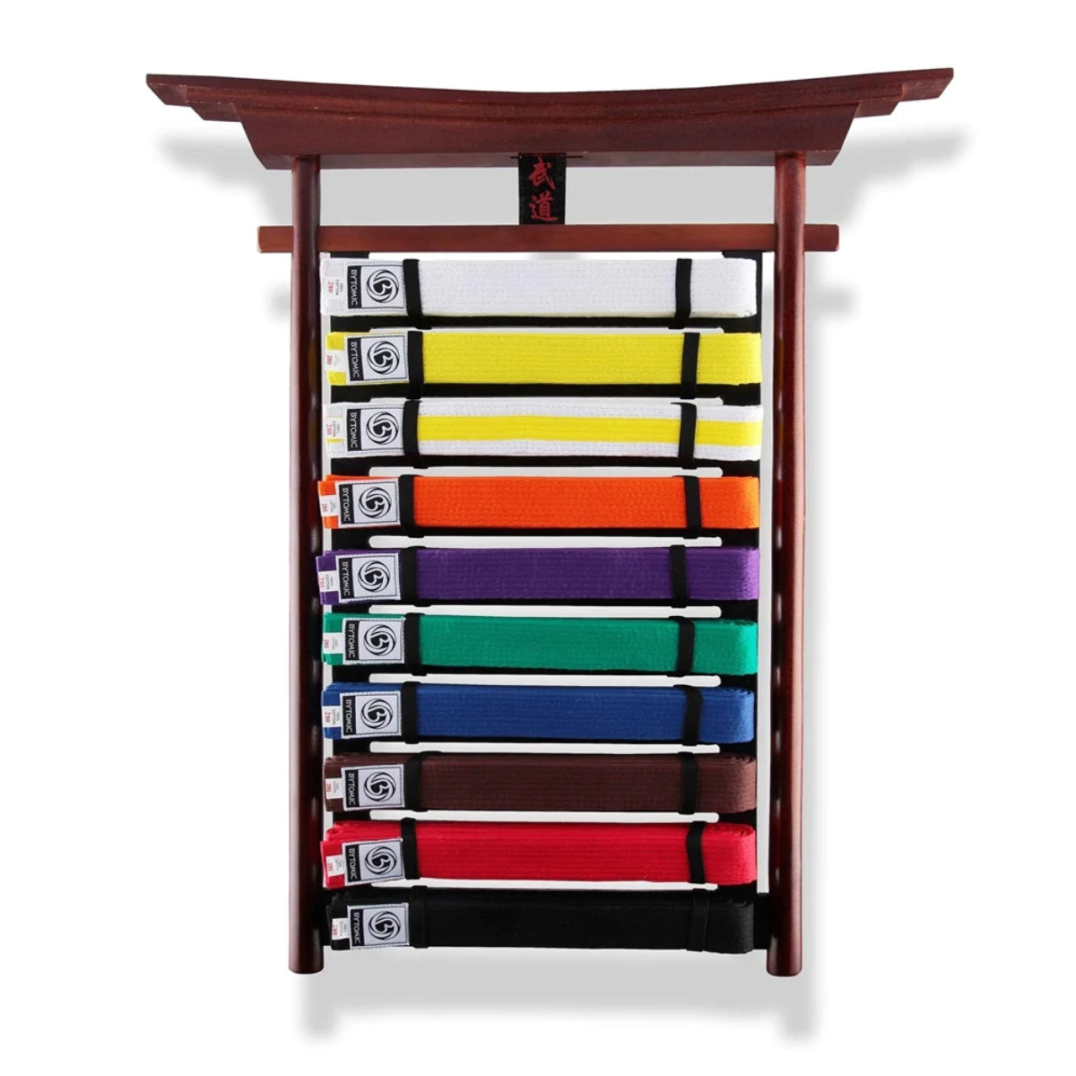 Bytomic Budo Wall Mounted Belt Display Rack from Made4Fighters