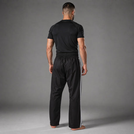 Bytomic Red Label Contact Pants with Stripe Black/White