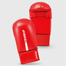 Red/White Bytomic Red Label Karate Mitt Without Thumb