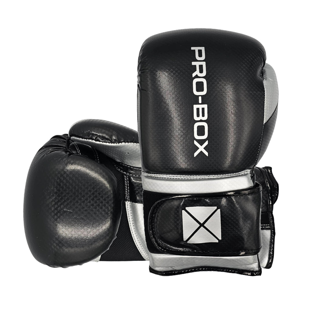 Pro-Box Champ Spar Boxing Gloves Black/Silver