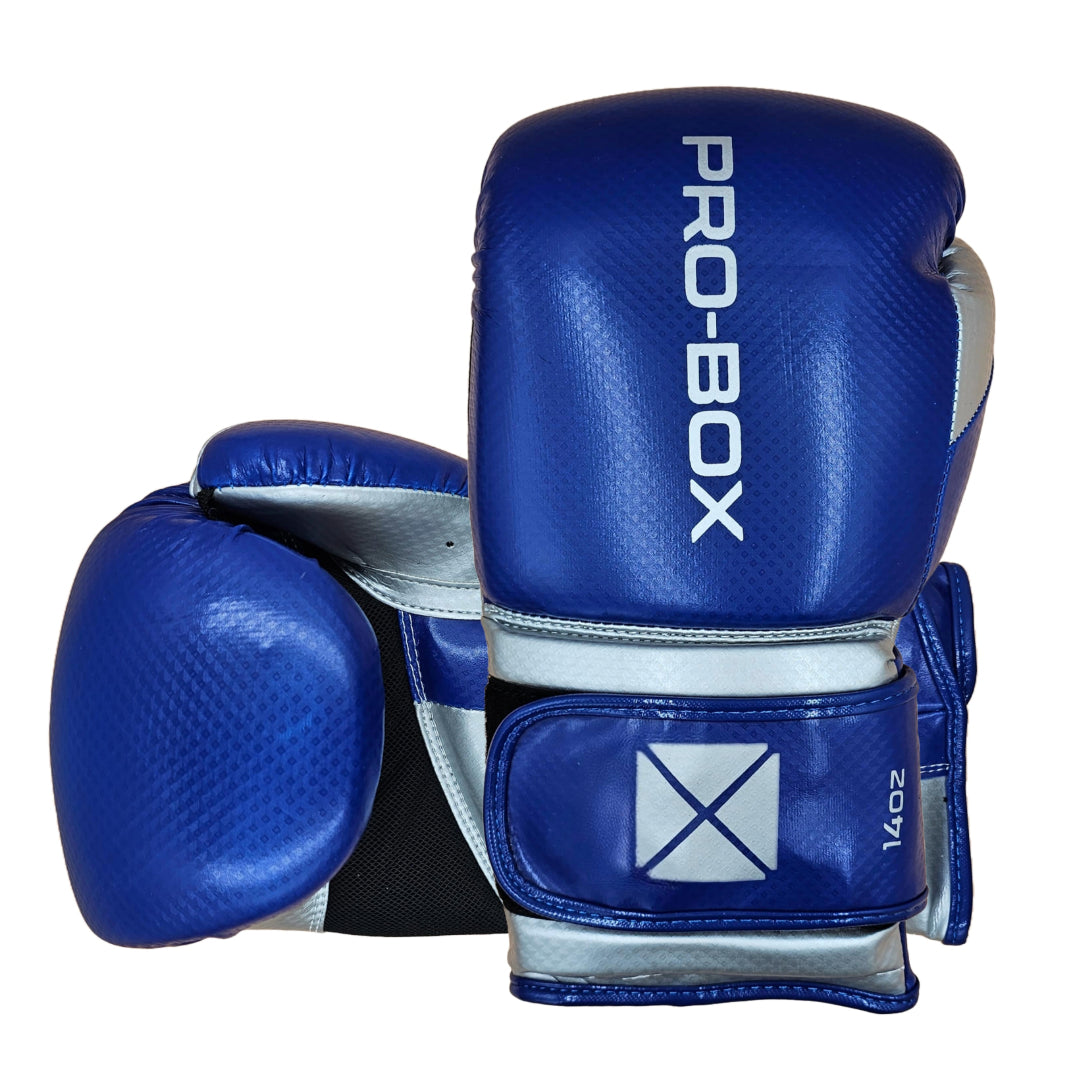 Pro-Box Champ Spar Boxing Gloves Blue/Silver