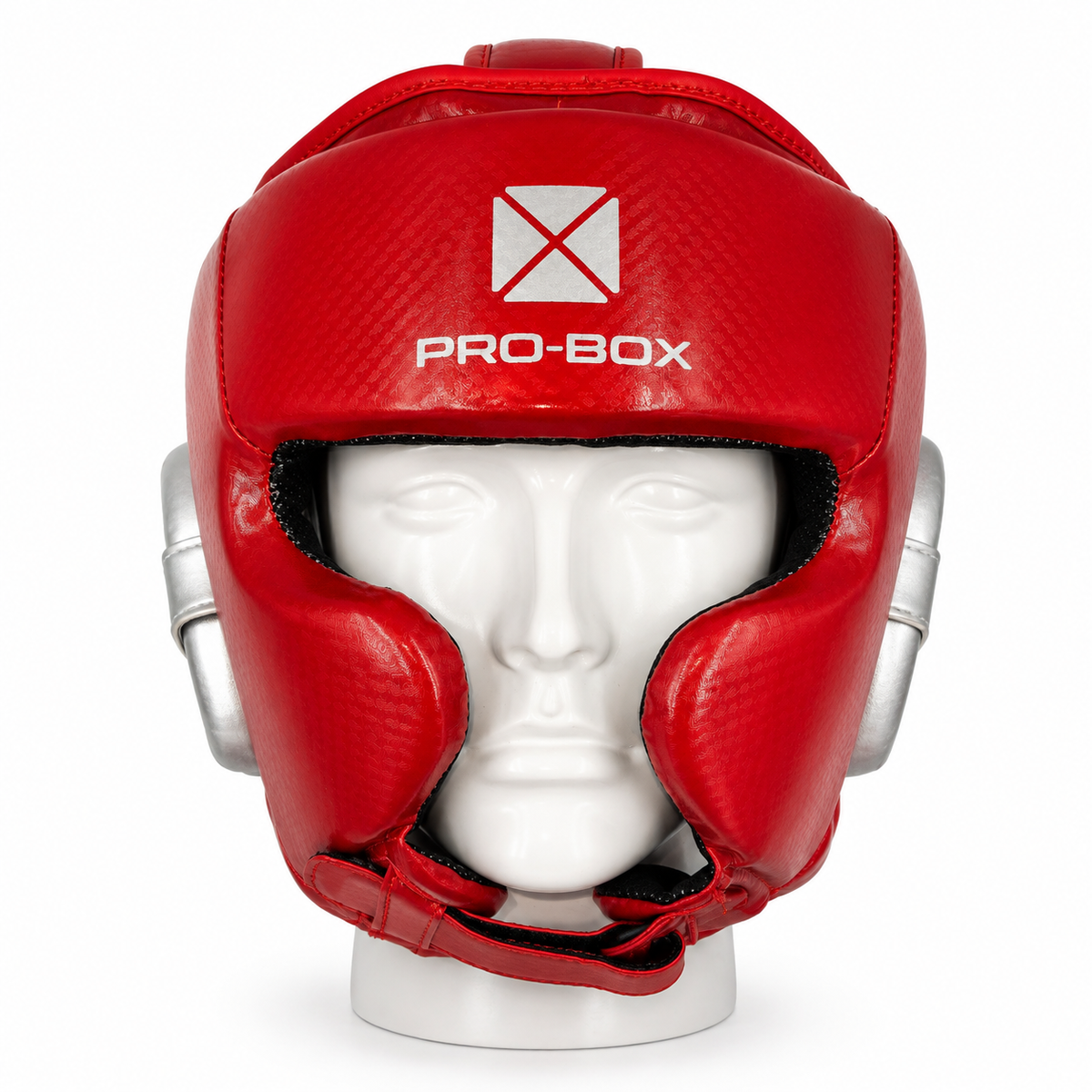 Pro-Box Champ Spar Head Guard Red/Silver