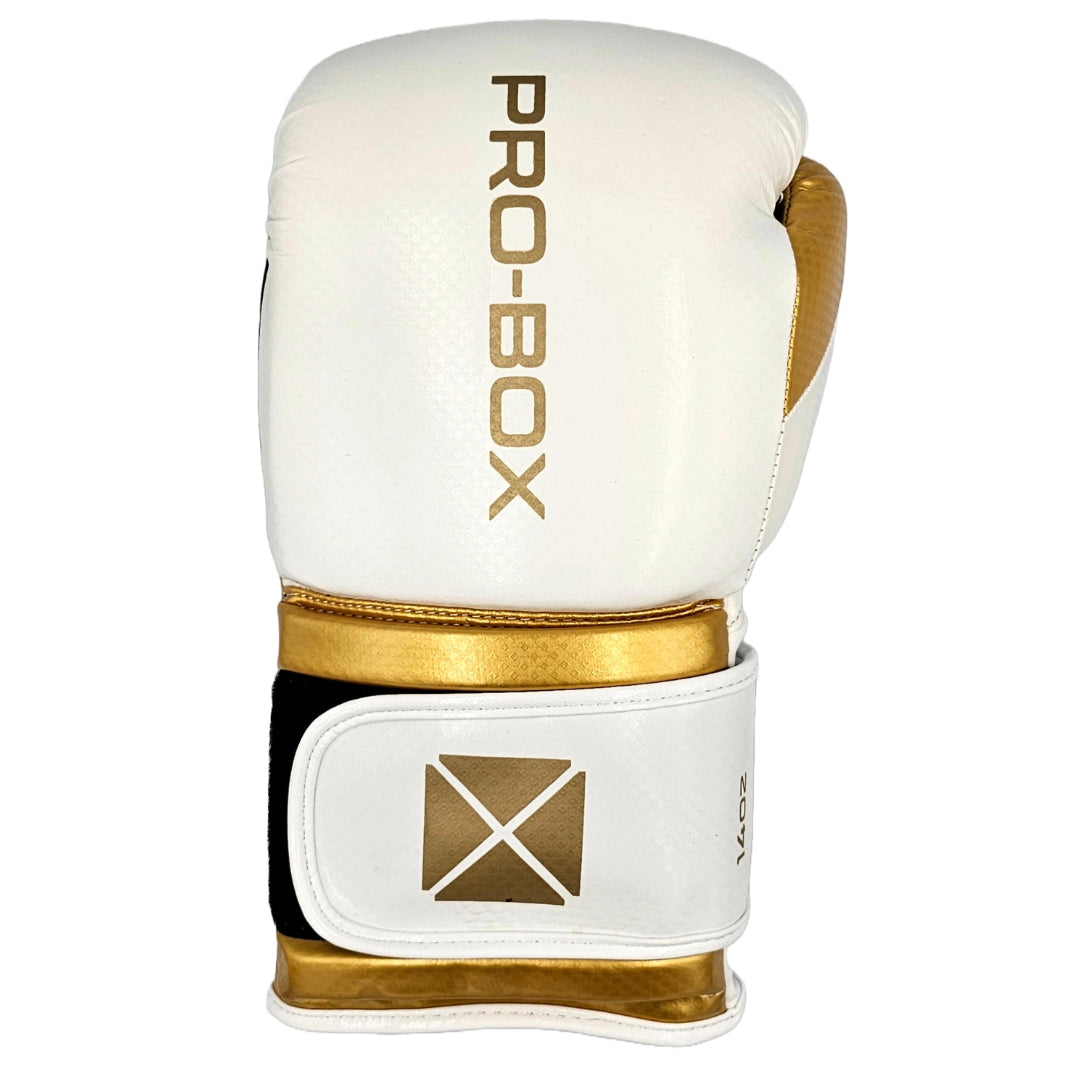 Pro-Box Champ Spar Boxing Gloves White/Gold