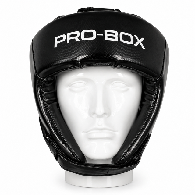 Pro-Box Club Spar Open Face Head Guard Black