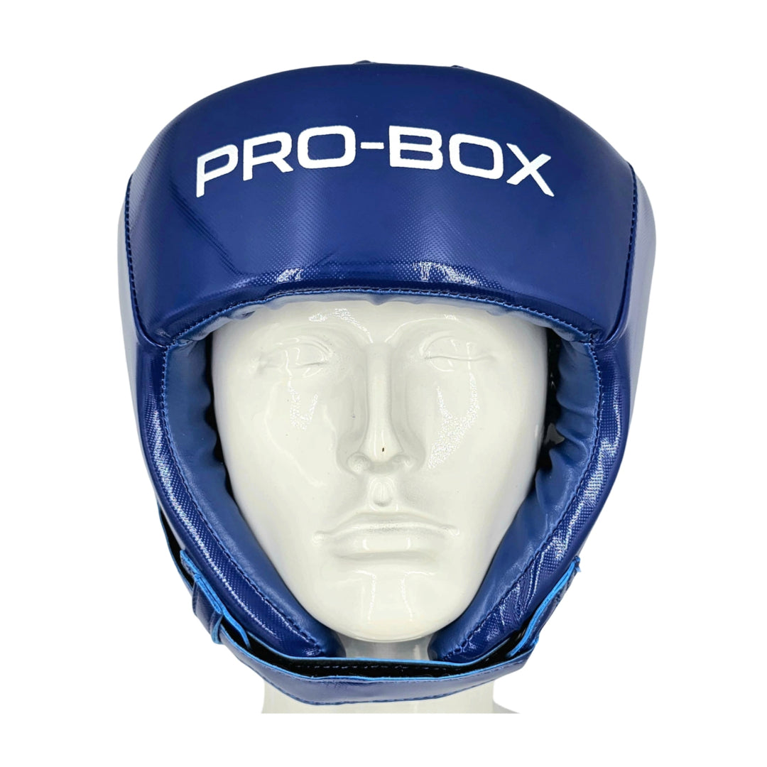 Pro-Box Club Spar Open Face Head Guard Blue