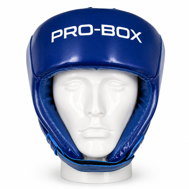 Pro-Box Club Spar Open Face Head Guard Blue