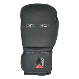 Pro-Box Club Spar Boxing Gloves Matt Black