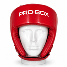 Pro-Box Club Spar Open Face Head Guard Red