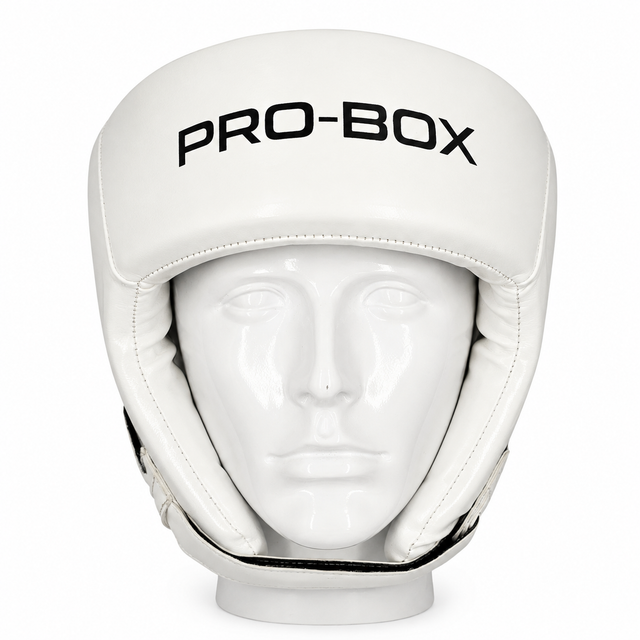 Pro-Box Club Spar Open Face Head Guard White