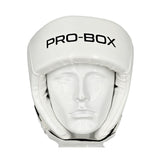 Pro-Box Club Spar Open Face Head Guard White