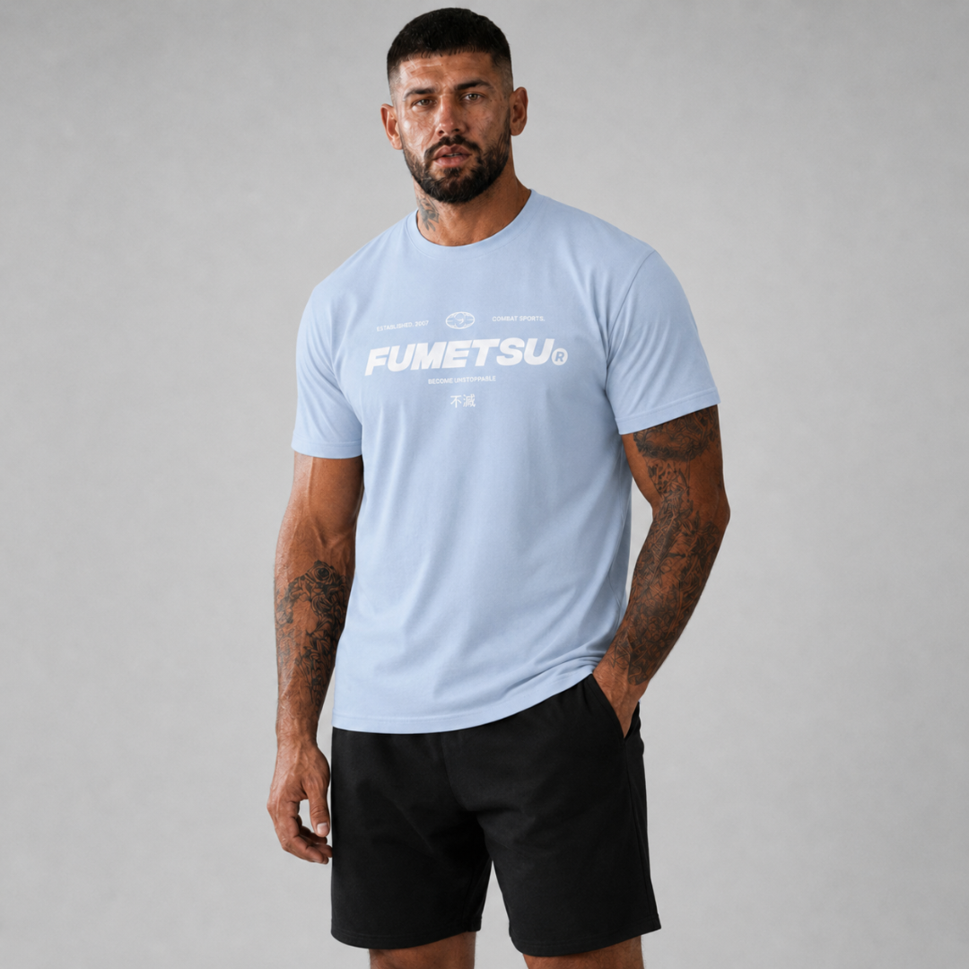 Fumetsu Combat Core T-Shirt Blue Lifestyle 1