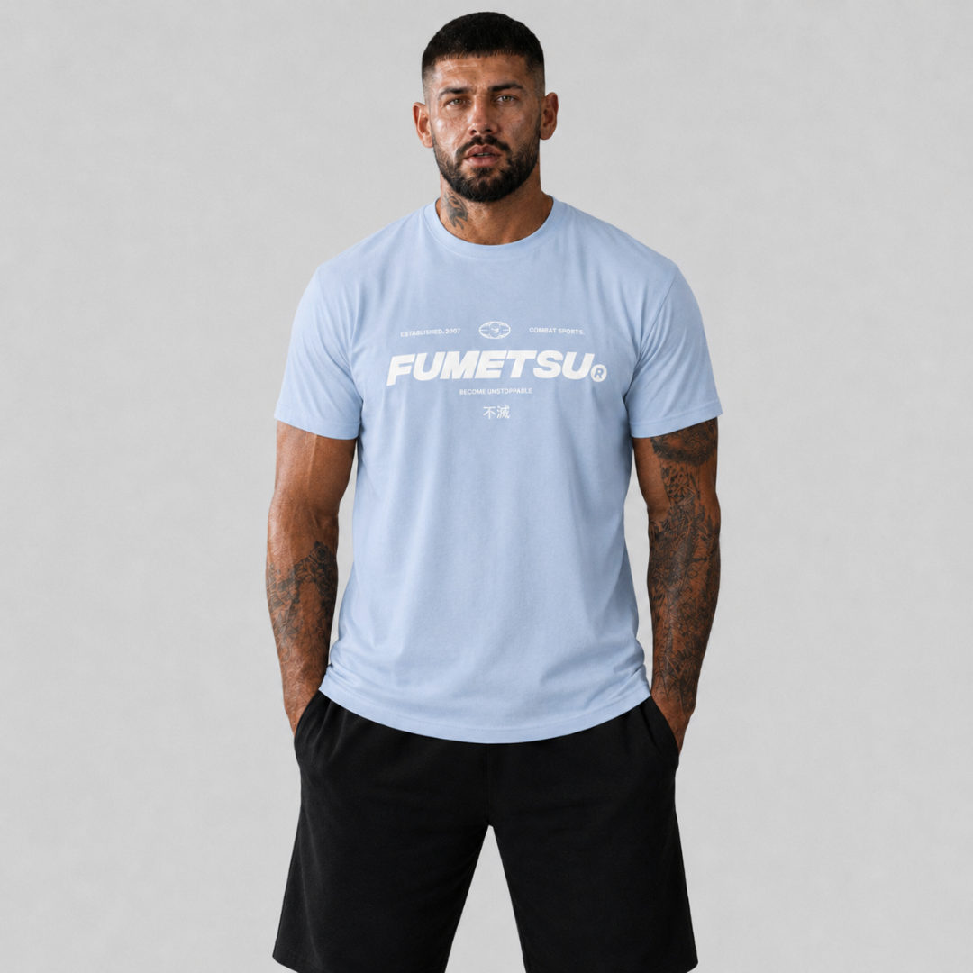 Fumetsu Combat Core T-Shirt Blue Lifestyle 2