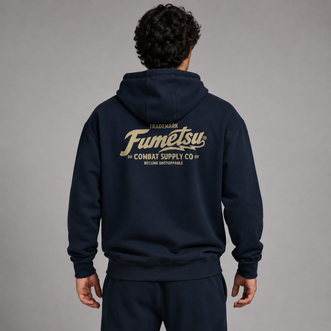 Fumetsu Combat Supply Co. Hoodie Navy/Gold