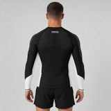 Fumetsu Competitor MK2 Long Sleeve Rash Guard Black/White Lifestyle 3