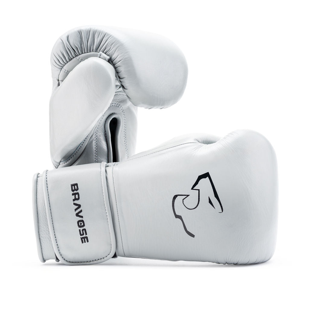 Bravose Elite Pro 2.0 Velcro Boxing Gloves Grey