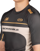 Scramble Duotone Rash Guard Black in black, stone and orange, view 5 of 5