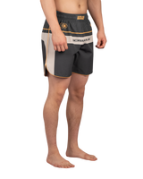 Scramble Duotone Grappling Shorts Black in black, stone and orange, view 2 of 6