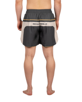 Scramble Duotone Grappling Shorts Black in black, stone and orange, view 4 of 6