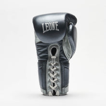 Dark Grey Leone Authentic 2 Lace-Up Boxing Gloves