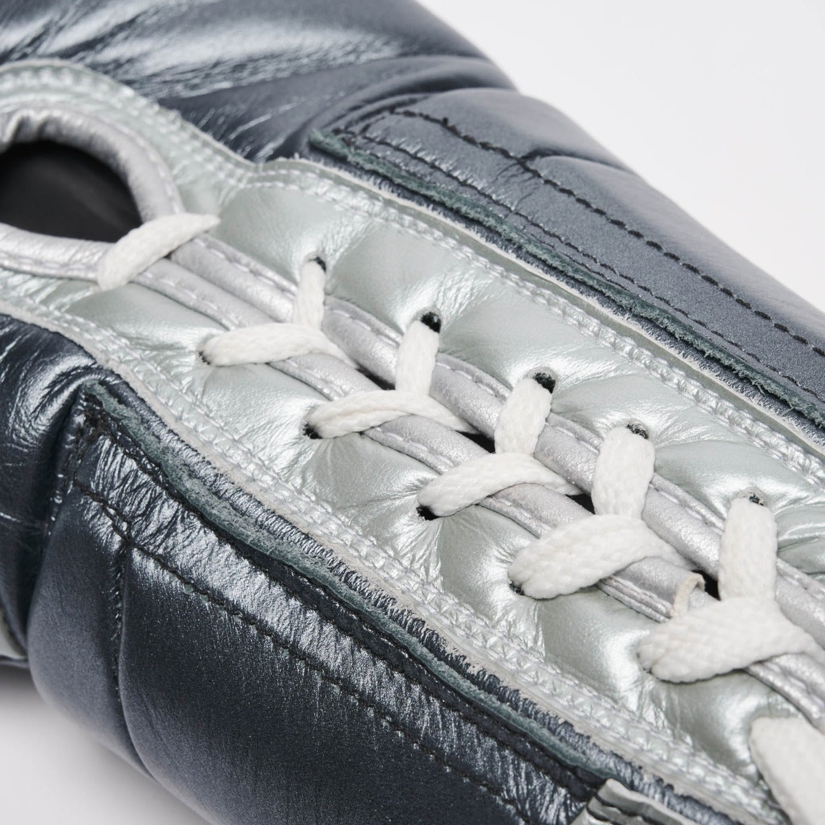 Leone Authentic 2レースアップボクシンググローブダークグレー