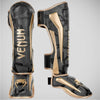 Venum Elite Shin Guards Dark Camo/Gold