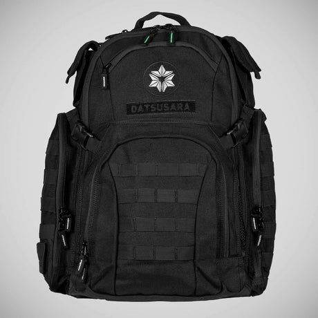 datsusara mini backpack Hemp BattlePack Black rings on sides YKK self healing zippers PALS webbing for attaching various PALS accessories Removable logo with velcro patch and velcro name tape patch area (try these guys for great custom patches) Includes Nasty Bag Mini for wet/soiled gear separation Datsusara Hemp Backpacks and Gym