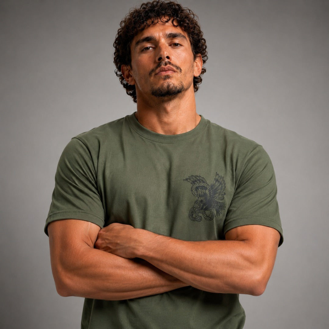 Fumetsu Death From Above T-Shirt Military Green Lifestyle 4