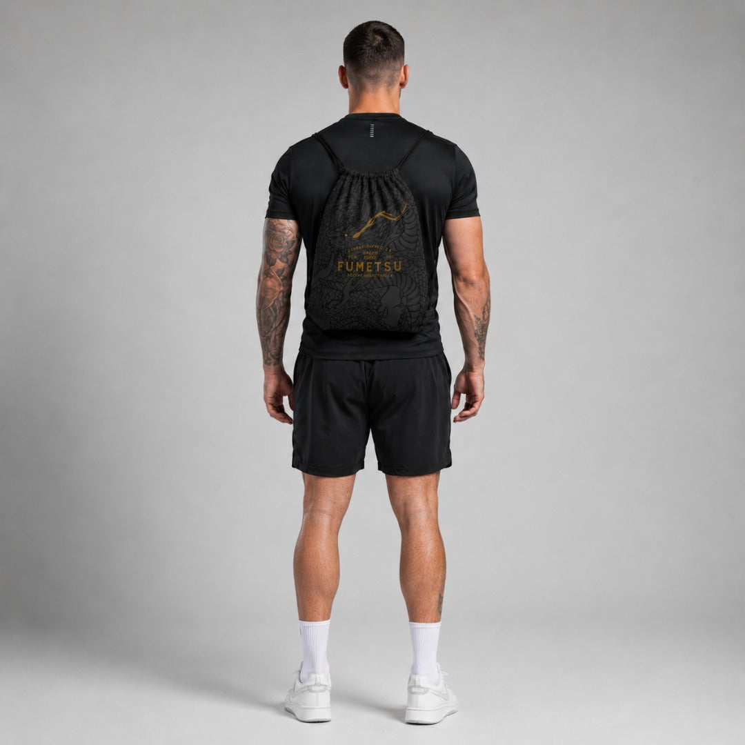 Fumetsu Dragon Slayer Drawstring Bag Black