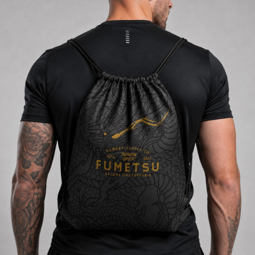Fumetsu Dragon Slayer Drawstring Bag Black
