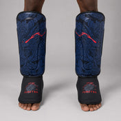 Fumetsu Dragon Slayer Shin Guards Blue/Black/Red Lifestyle 1