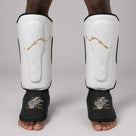 Fumetsu Dragon Slayer Shin Guards White/Black/Gold