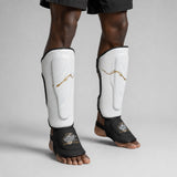 Fumetsu Dragon Slayer Shin Guards White/Black/Gold Lifestyle 4