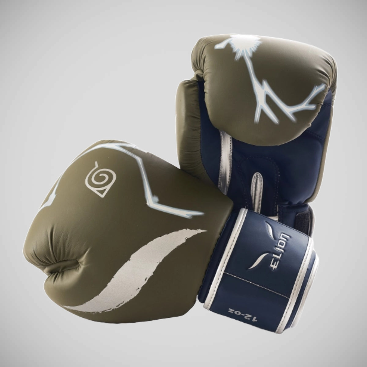 Elion x Naruto Extravagant Kakashi Boxing Gloves Khaki/Navy