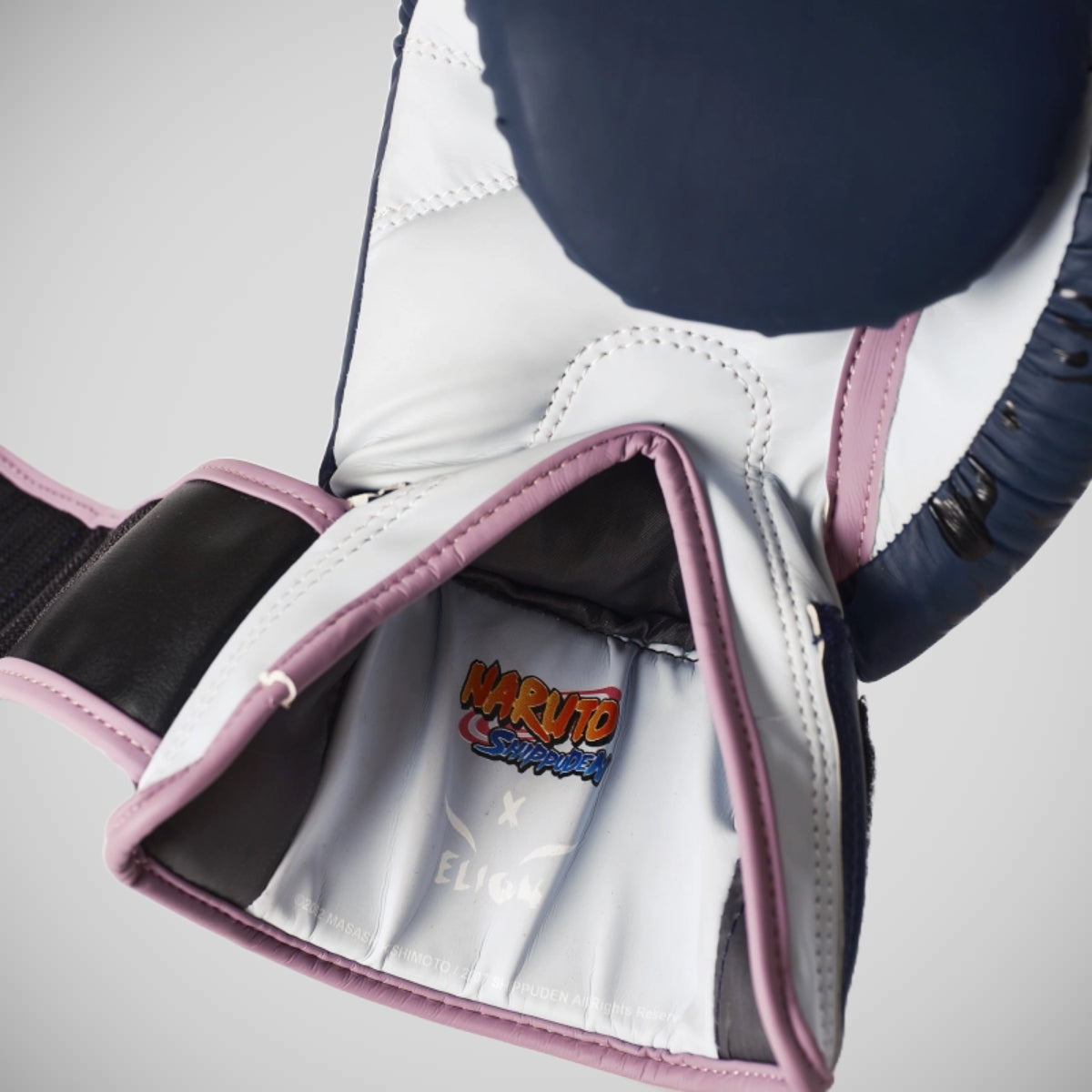 Elion x Naruto Extravagantní boxerské rukavice Sasuke Navy/Light Blue