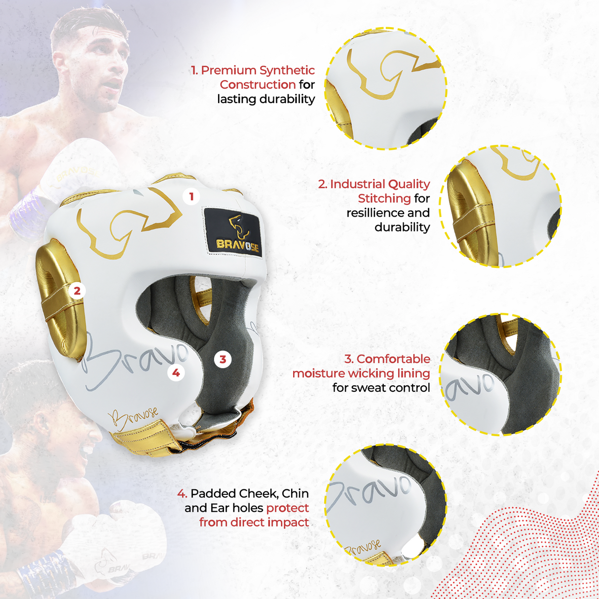 Bravose Elite Boxing Head Guard