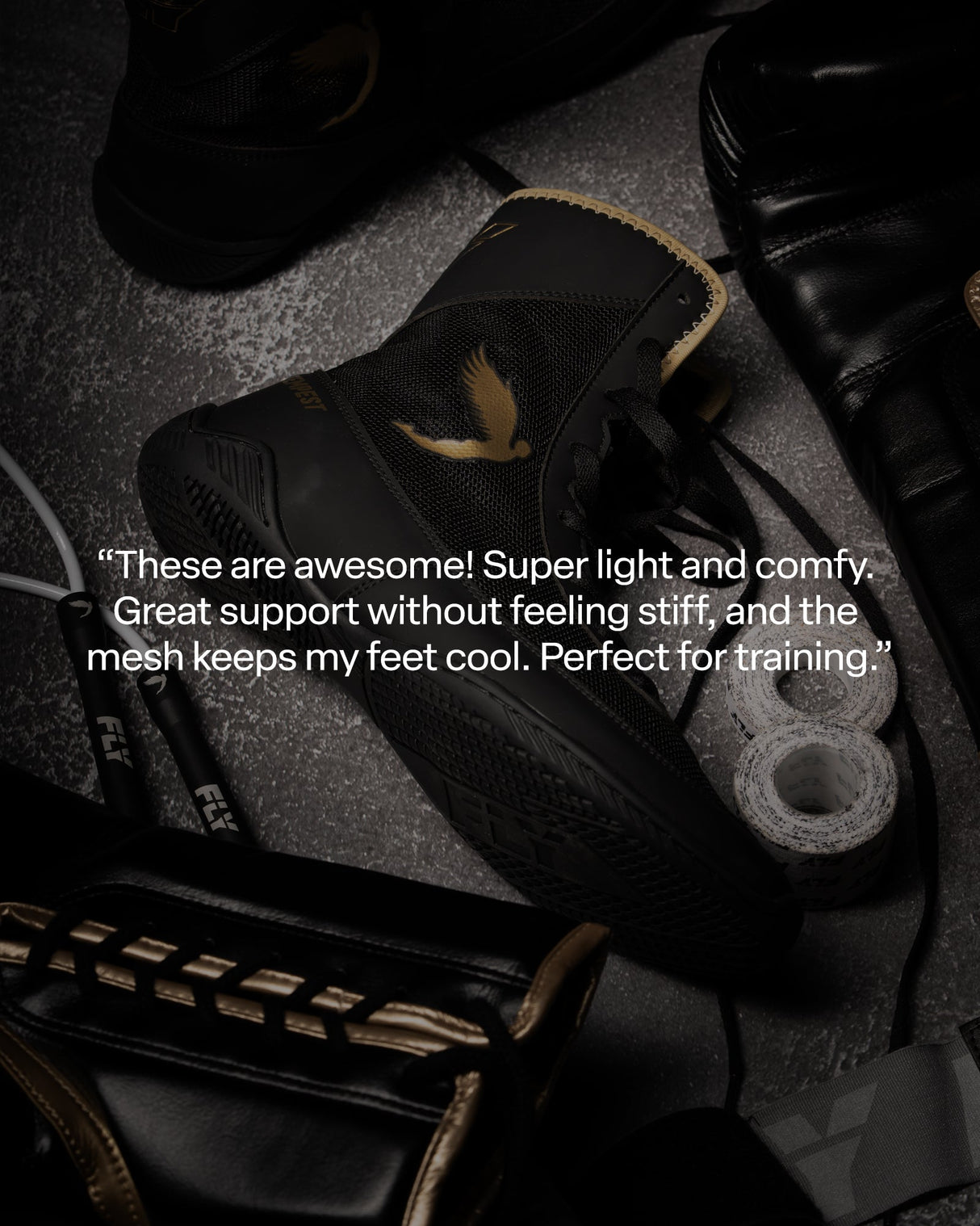 Fly Tempest Boxing Boots Black