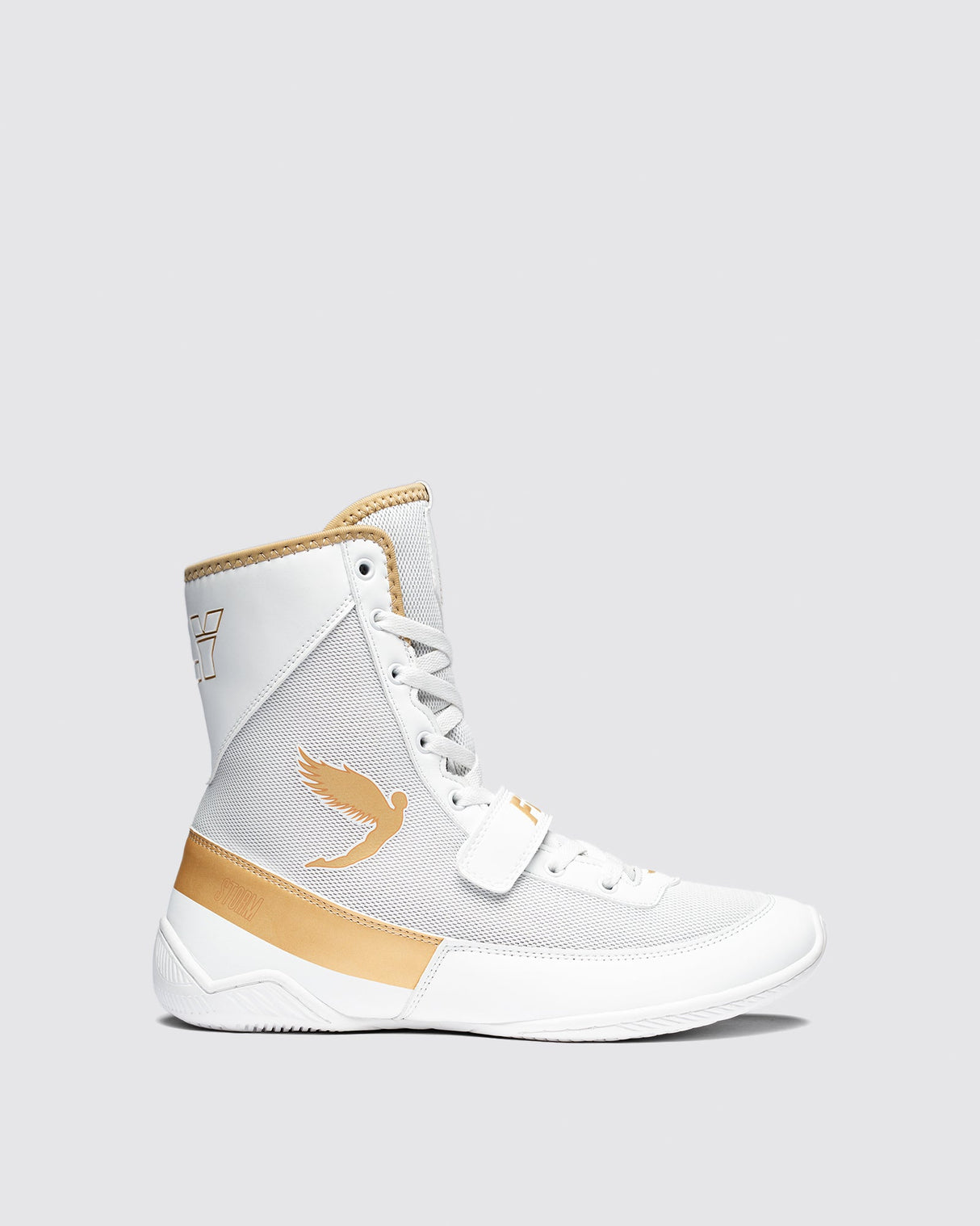 Fly Kids Storm 2 Boxing Boots White/Gold