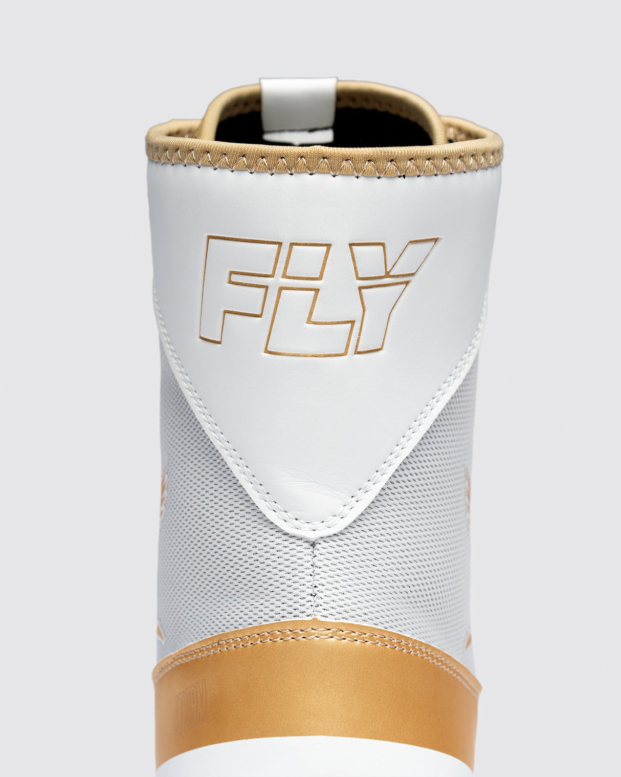 Fly Storm 2 Boxing Boots White/Gold