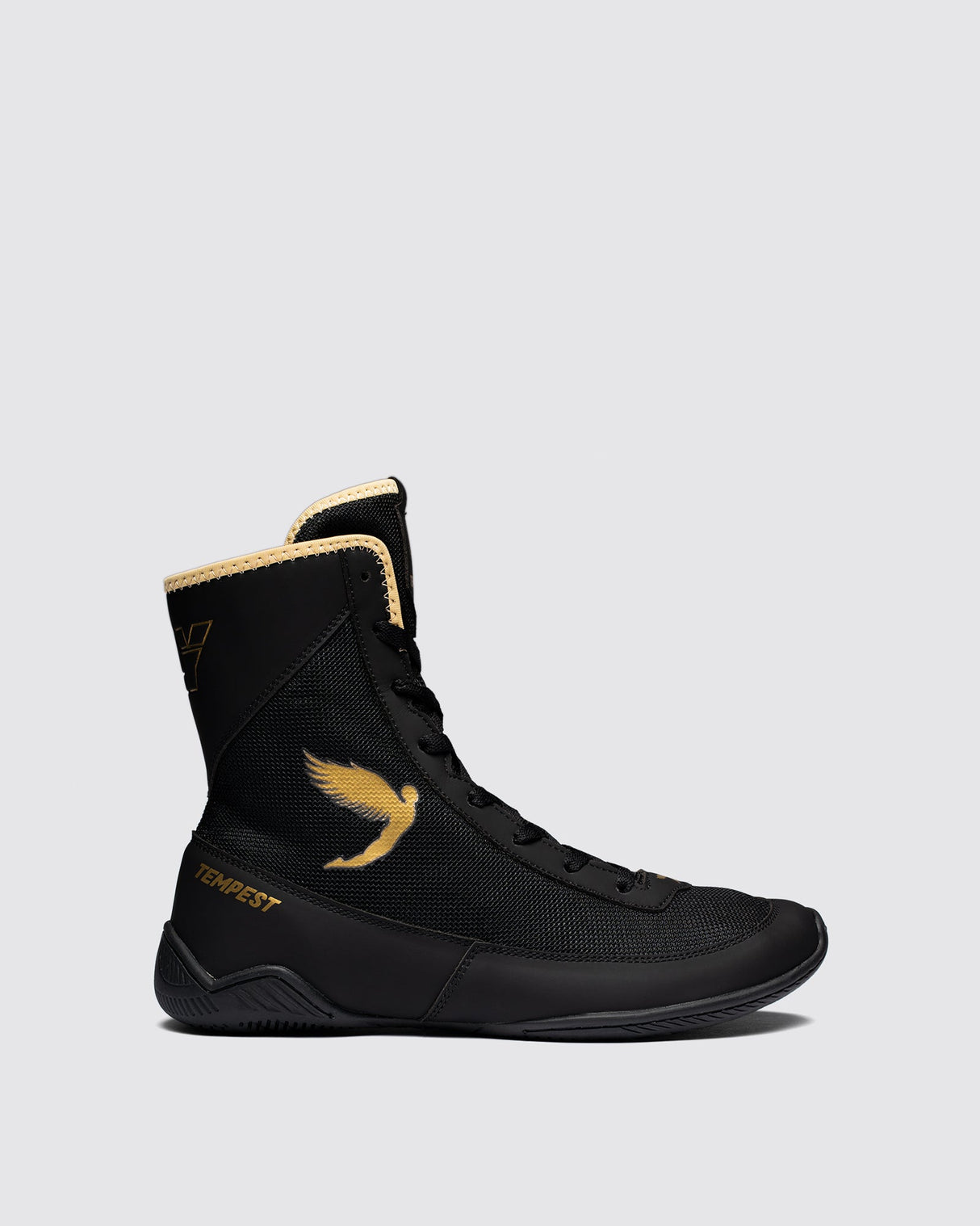 Fly Kids Tempest Boxing Boots Black/Gold