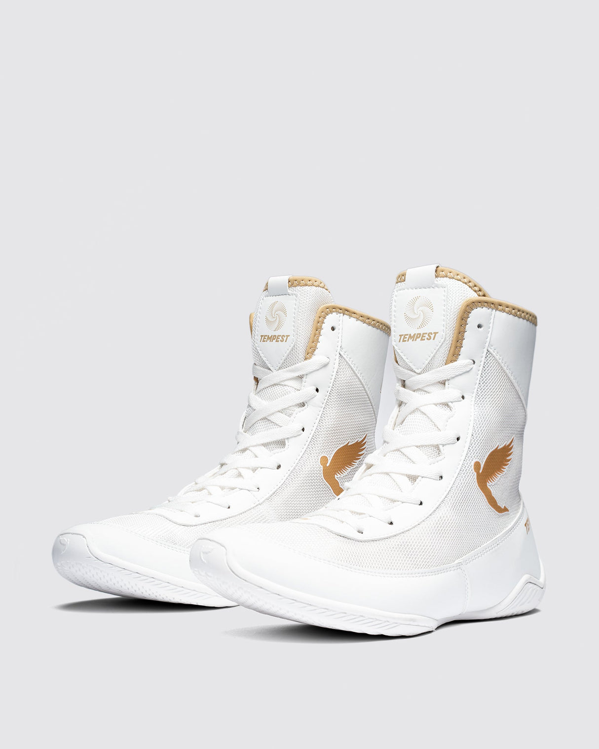 Fly Tempest Boxing Boots White/Gold